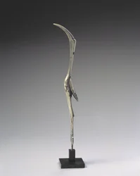 Cochleare a forma di uccello trampoliere (argento)